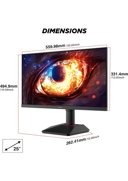 G2511E 24.5 Inç Monitör, 320Hz E-Spor Monitörü, IPS Fhd 1080P fiyatları