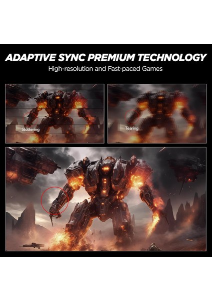 G2511E 24.5 Inç Monitör, 320Hz E-Spor Monitörü, IPS Fhd 1080P