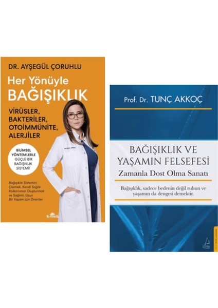 Alfa Kalem+ Her Yönüyle Bağışıklık+Yaşamın Felsefesi (Ayşegül Çoruhlu+Tunç Akkoç)Sağlık Destek Kitap fiyatları