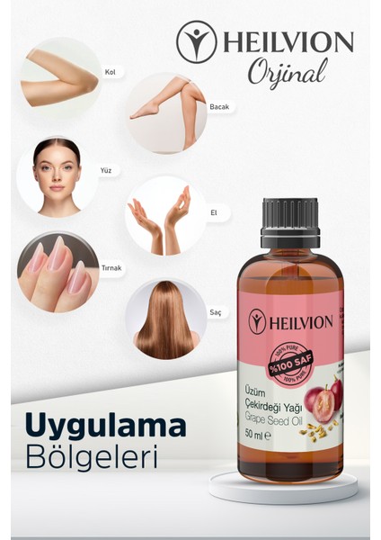 %100 Saf ve Doğal Soğuk Sıkım Üzüm Çekirdeği Yağı 50ML fırsatları