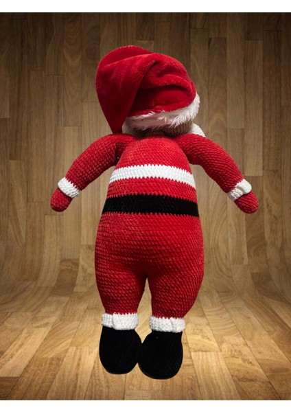 El Örgüsü Amigurumi Noel Baba Oyuncak, 90 Cm, Özel Üretim, Dekoratif, Kırmızı modelleri