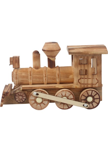 El Yapımı Doğal Ahşap Tren Oyuncak – Dekoratif Demiryolu Maketi Koleksiyon Çocuk Hediyesi fırsatları