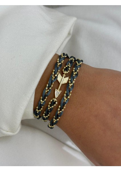 Figürlü Ametist Ip Bileklik