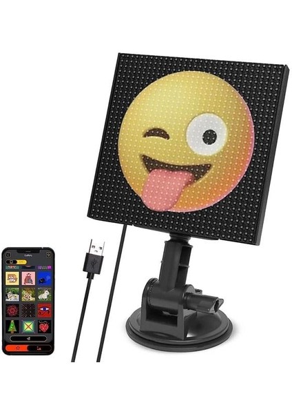 PM-24068 Ledli Araç Arka Cam Ifade Ekran Paneli