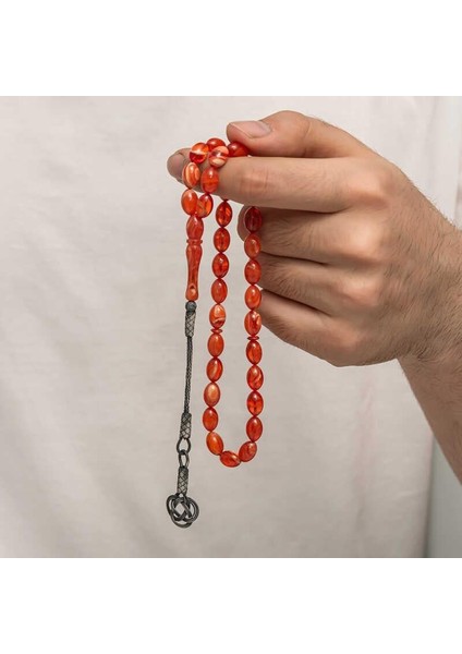 Hk Sıkma Kehribar Tesbih Gümüş Kazaz Püsküllü |gümüş Takı Hediyelik Ürünler fiyatları