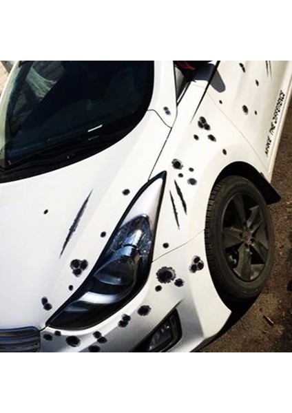 Araç Sticker Yara Bere Oto Sticker Yara Şeklinde 3D modelleri