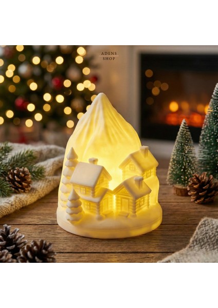 Kış Diyarı Işıklı Yılbaşı Süsü / Gece Lambası