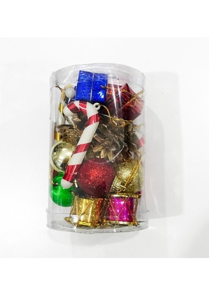 24 Adet Renkli Noel Ağacı Süsü, Yılbaşı Çam Süsleri, Dekoratif Süsler Seti fırsatları