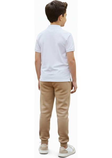 Bej Rengi 3 Iplik Manşetli Kız Erkek Çocuk Eşofman Altı BGL-ST05045 modelleri