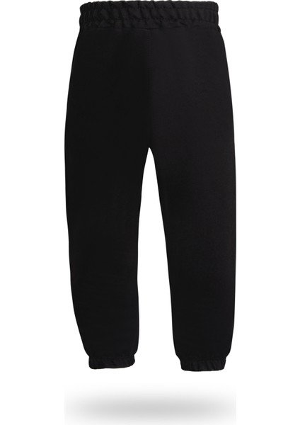 Erkek / Kız Çocuk 3'lü Cepsiz Jogger Eşofman Altı Paçası Lastikli Siyah Kırmızı Bej modelleri