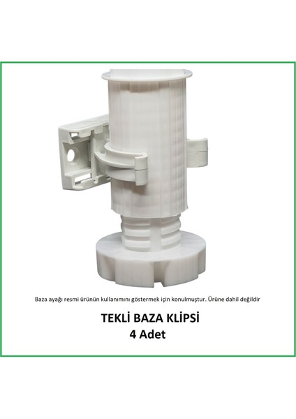 Baza Klipsi 4 Adet Beyaz fırsatları