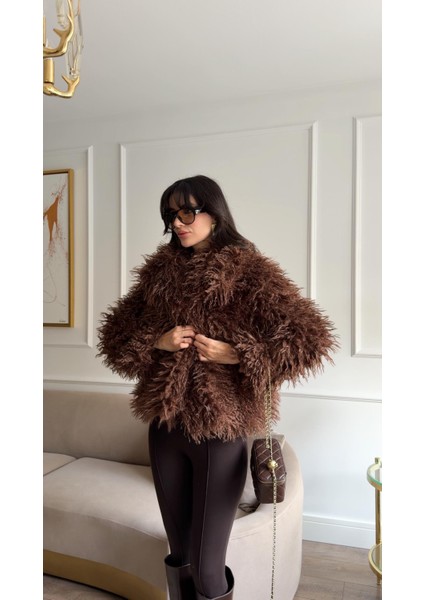 Kıvırcık Tüylü Kahve Kürk fırsatları