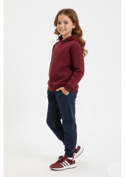 Lacivert Renk 3 Iplik Manşetli Kız Erkek Çocuk Eşofman Alt BGL-ST05046 indirimleri