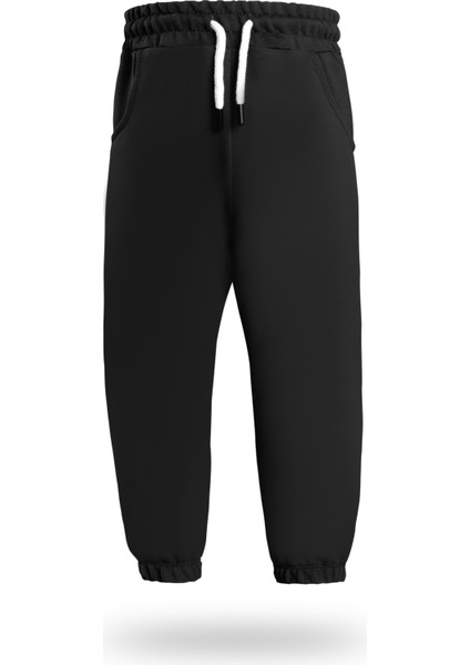 Erkek / Kız Çocuk 3'lü Cepli Jogger Eşofman Altı Paçası Lastikli Siyah Kırmızı Bej fırsatları