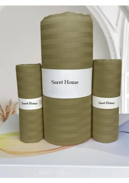 Pamuk Saten Çift Kişilik Lastikli Çarşaf Set ,otel Tipi Yastıklı ,