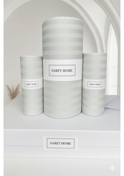 Pamuk Saten Çift Kişilik Lastikli Çarşaf Set ,otel Tipi Yastıklı ,