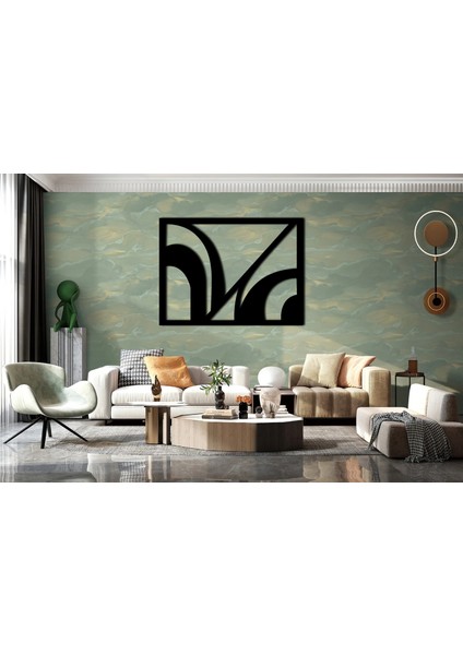 Ahşap Mdf Duvar Süs Tablo MODEL003 Siyah Renk 75X56 cm modelleri