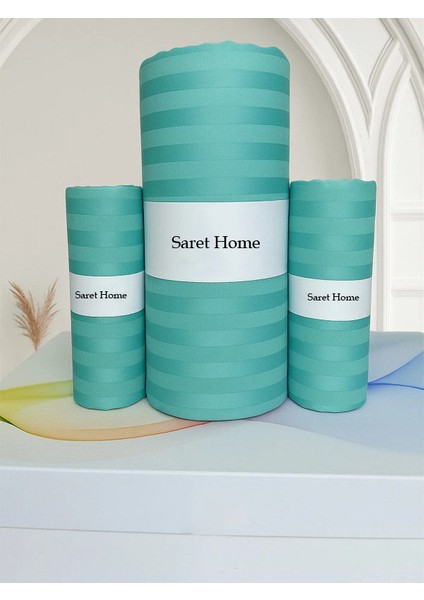 Pamuk Saten Çift Kişilik Lastikli Çarşaf Set ,otel Tipi Yastıklı ,