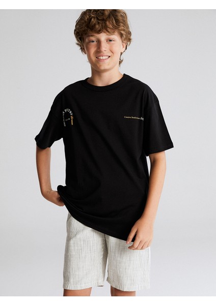 Yeni Sezon Bisiklet Yaka Erkek Çocuk Tişört modelleri