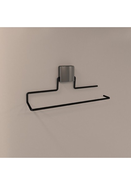 Şık Siyah Metal Rulo Havluluk, Pratik ve Dayanıklı Tasarım modelleri