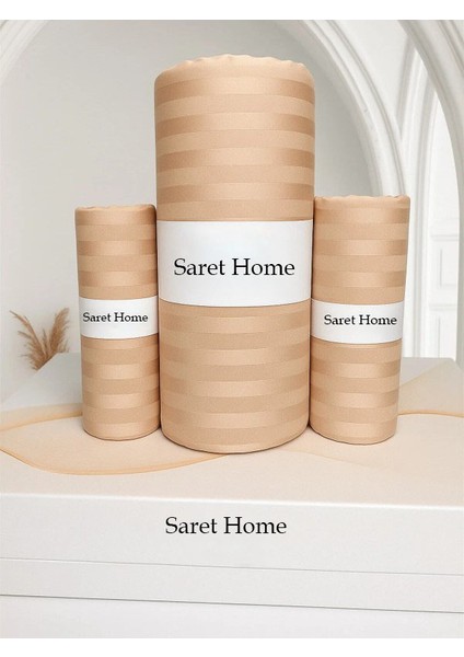 Pamuk Saten Çift Kişilik Lastikli Çarşaf Set ,otel Tipi Yastıklı ,