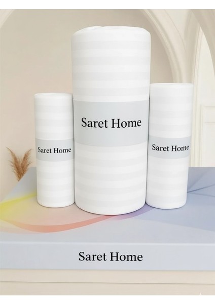 Pamuk Saten Çift Kişilik Lastikli Çarşaf Set ,otel Tipi Yastıklı ,