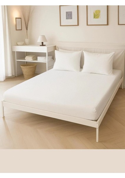 Pamuk Saten Çift Kişilik Lastikli Çarşaf Set ,otel Tipi Yastıklı , fiyatları