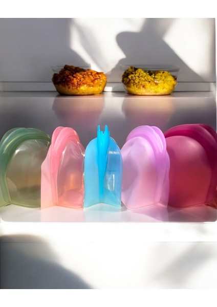 Pack Medikal Silikon Saklama Poşeti – Tekrar Kullanılabilir, Sızdırmaz, Dondurucu & Mikrodalga Uyumlu Gıda Kabı