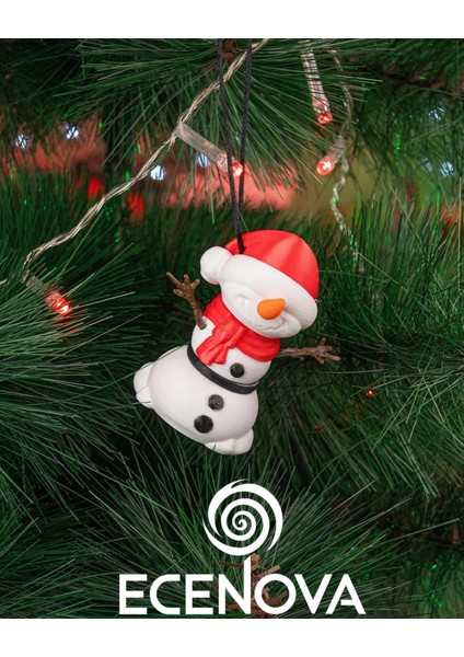 Yılbaşı Temalı 3'lü Dekoratif Figür Seti - Penguen, Kardan Adam, Noel Baba modelleri
