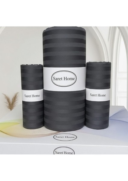 Pamuk Saten Çift Kişilik Lastikli Çarşaf Set ,otel Tipi Yastıklı ,