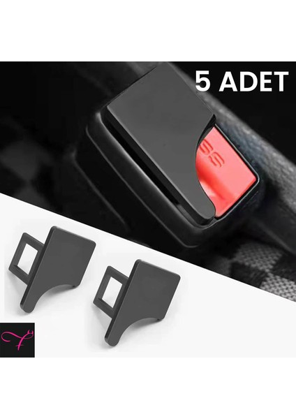 Tüm Araçlara Uygun Kedi Köpek Kullanımı için Emniyet Kemeri Susturucu Aparatı Plastik 5 Adet