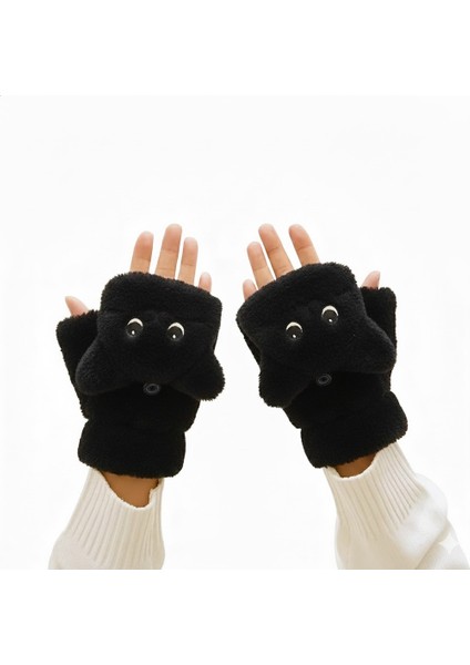 Peluş Parmaksız Sevimli Kedi Kadın/çocuk Eldiven