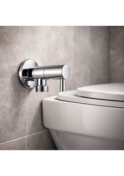 Paslanmaz Krom Taharet Musluğu (Aç-Kapa) 5 Yıl Garantili