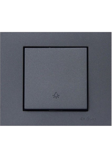 5 Adet Ovivo Grano Füme Zil Anahtarı Çerçeve Dahil (Light) 5'li Paket fiyatları