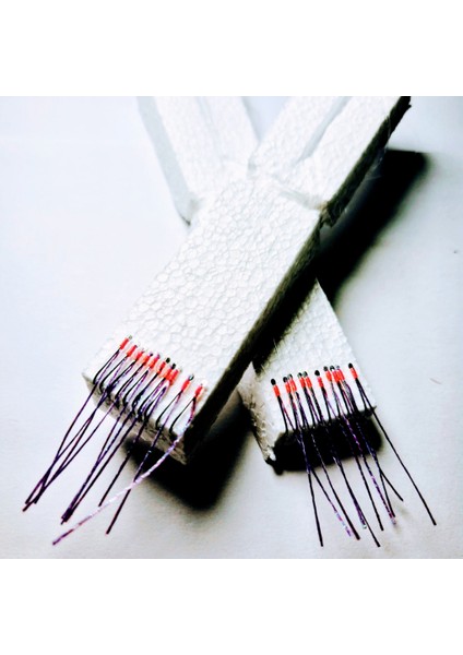 Çapari İstavrit Çaparisi, 20x12 Beden, Mor Sim, 11 No Beyaz İğne, 10 İğneli Çapari 2li Paket fırsatları