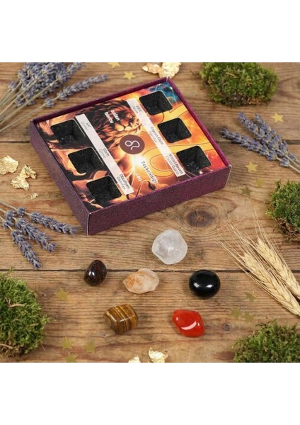 Aslan Burcu Doğal Taş Seti – Karton Kutulu