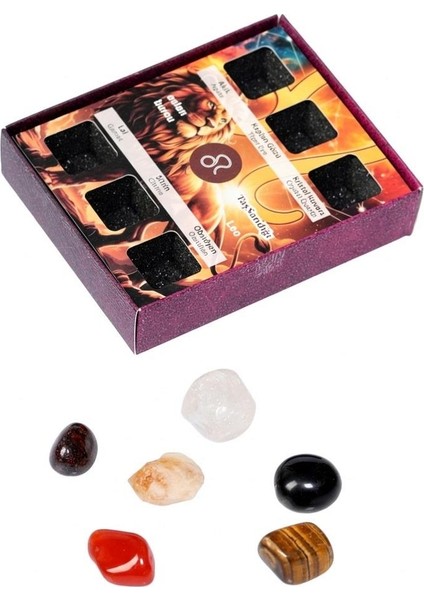 Aslan Burcu Doğal Taş Seti – Karton Kutulu fırsatları
