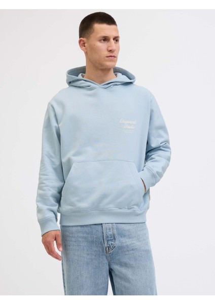 Jornorrebro Typo Back Açık Mavi Erkek Sweatshirt 12283054