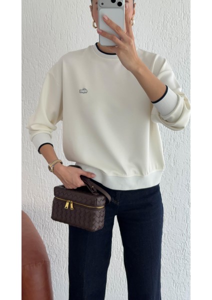 Biyeli Ekru Modal Sweat modelleri