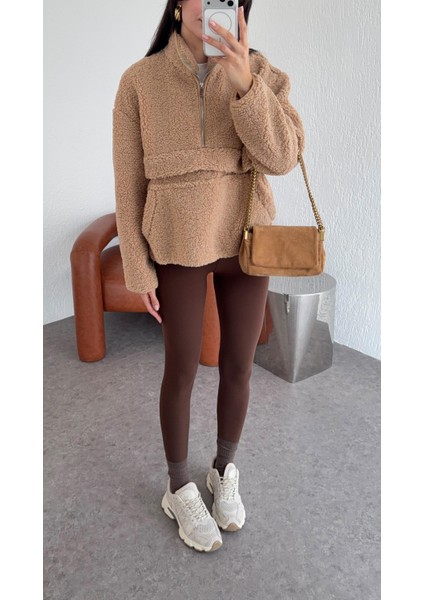 Sütlü Kahverengi Teddy Sweat fırsatları