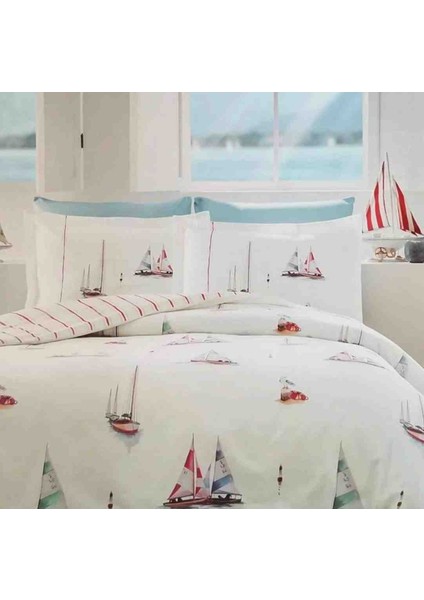 Çift Kişilik (%100 Pamuk) Nevresim Takımı Mariner