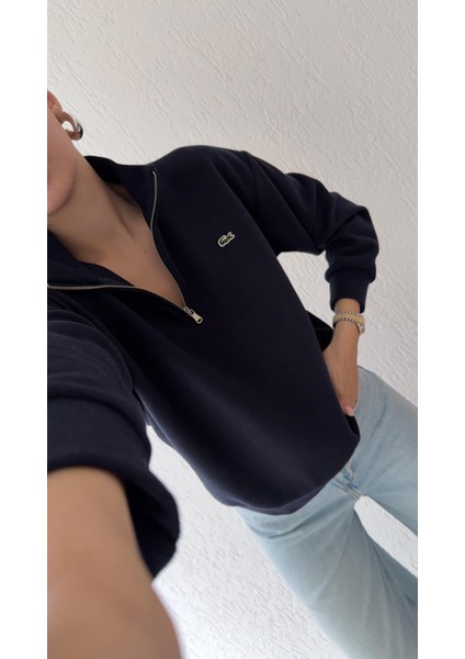 Fermuarlı Lacivert Selanik Sweat fiyatları