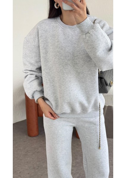 3 Iplik Şardonlu Gri Sweat fiyatları