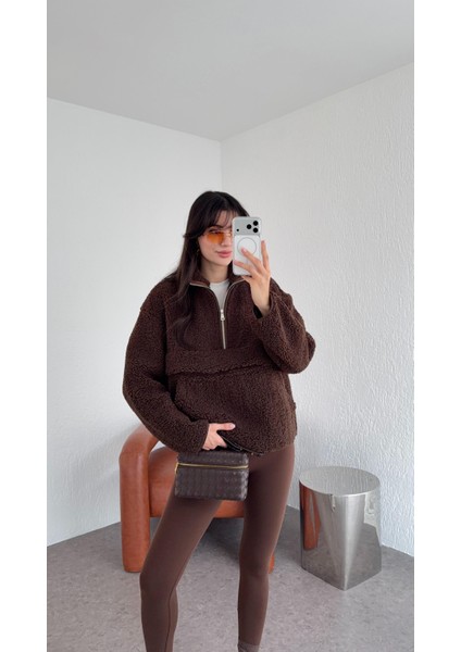 Kahverengi Teddy Sweat
