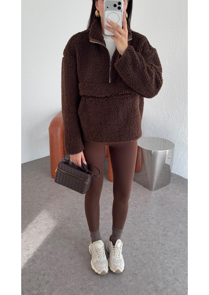 Kahverengi Teddy Sweat indirimleri