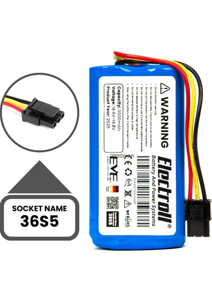 360 S7 Batarya (Maksimum Kapasite) 3500MAH Pil Akıllı Robot Süpürge Batarya Değişimi indirimleri