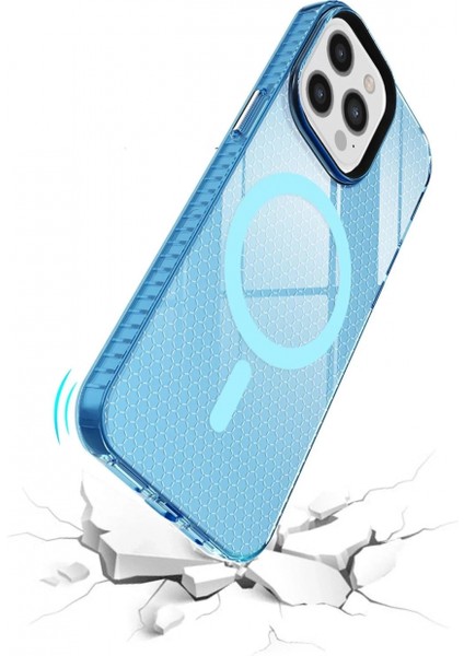 iPhone 12 Pro Max Kılıf Beta Magneticsafe Silikon - Mavi fırsatları