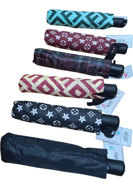 Profesyonel Fiber Bayan Şemsiye Düğme ile Açma ve Kapanma modelleri