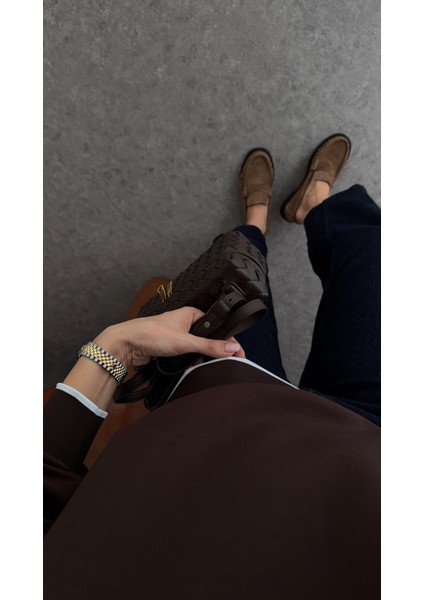 Biyeli Kahverengi Modal Sweat modelleri