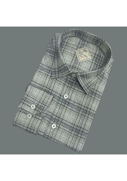 Klasik %100 Cotton Uzun Kollu Terletmeyen Kışlık Flanel Gömlek (Regular Kalıp) fiyatları